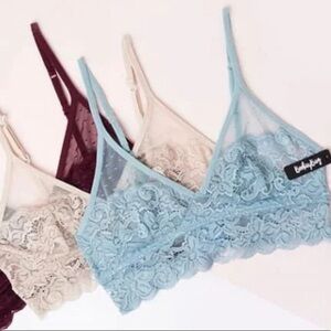 Bootybag The Kara Blue Lace Bralette